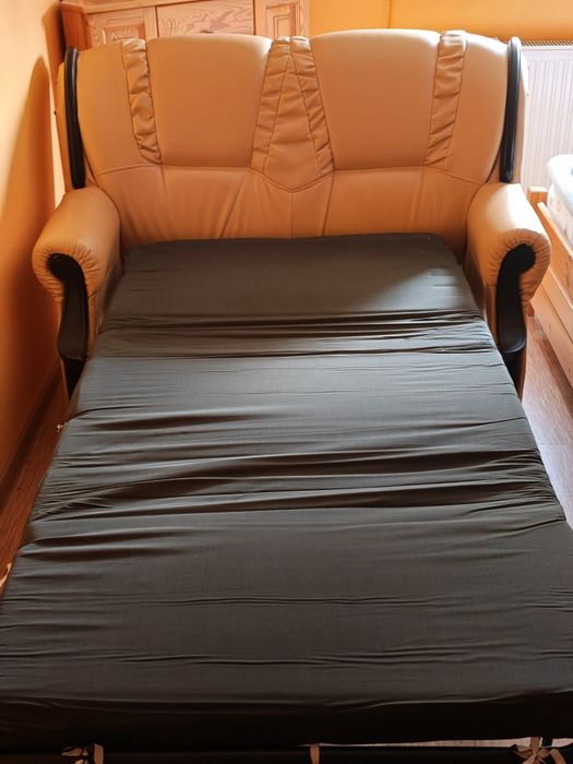 Sofa rozkładana ekoskóra