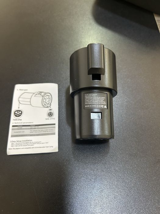 Перехідник адаптер Type 1 - Tesla (j1772) до 20квт Краща якість!