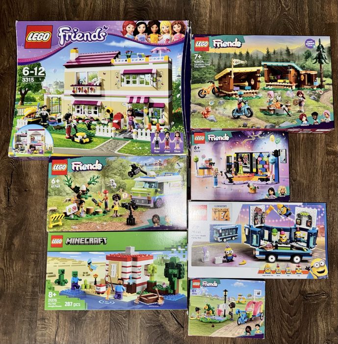 Конструктор LEGO 3315, 41749, 21275, 42624, 42610, 41738, 75581