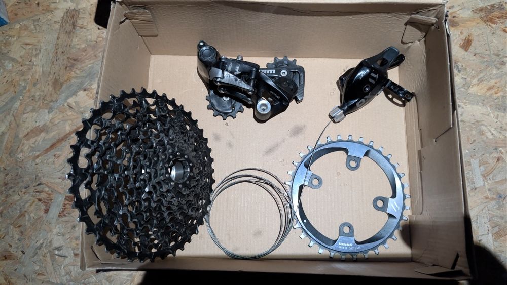 Napęd sram XO 11s, przerzutka manetka kaseta blat