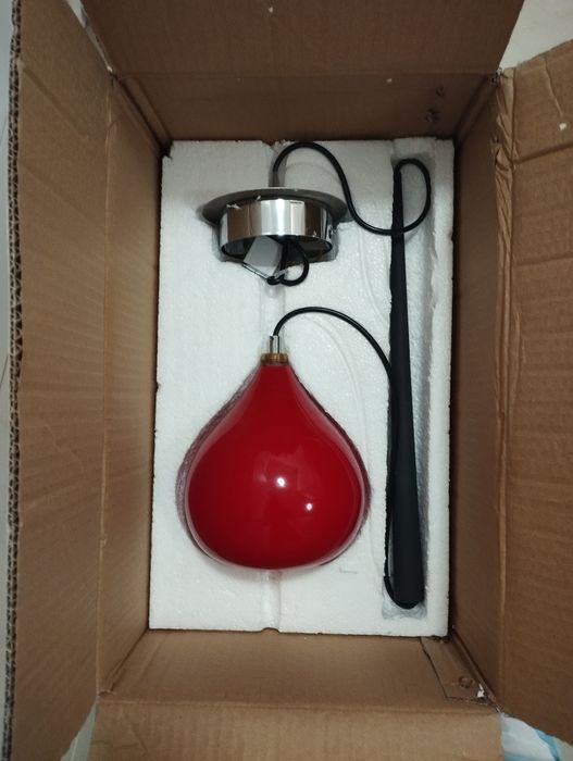 Lampa wisząca czerwona