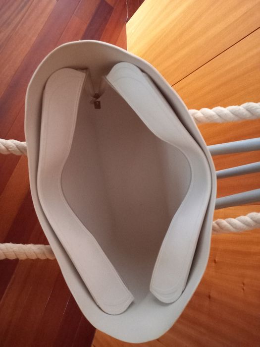 Saco praia  bege plástico grosso