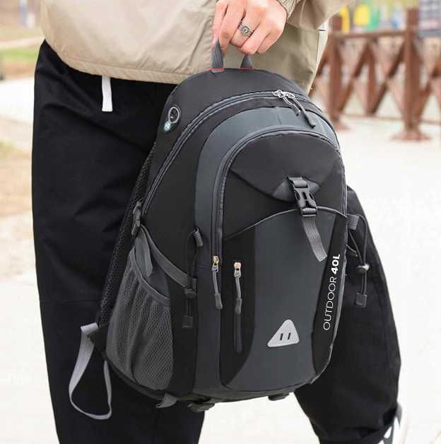 2w1 Mocny XXL Plecak Turystyczny Biwakowy w Góry 40L +GRATIS Organizer