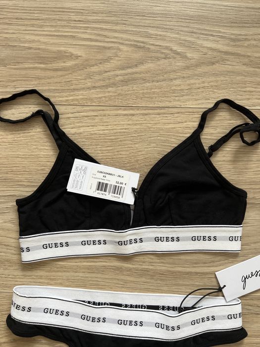 Nowy z metką komplet Guess XS biustonosz i stringi