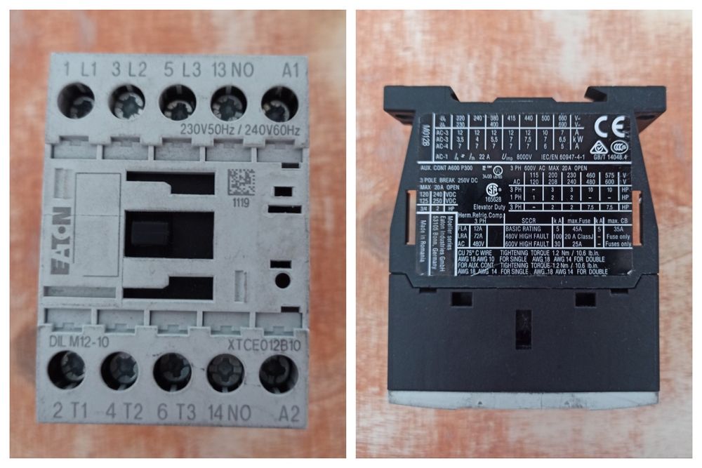 Перетворювач частоти. Цифр мультиметр EDM. Магніт пускач. Тем контроле