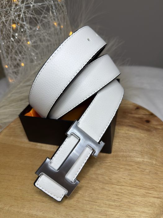 Pasek Hèrmes 120cm Bialy