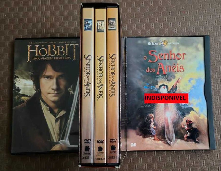 DVDs Senhor dos Aneis (The Lord of the Rings)