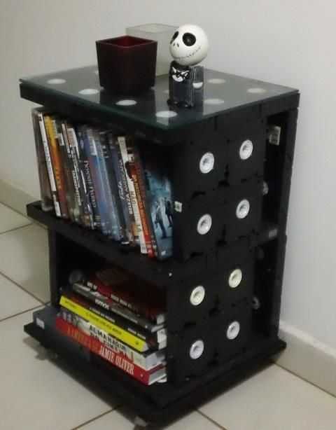 Lote de 100 Cassetes VHS artesanato