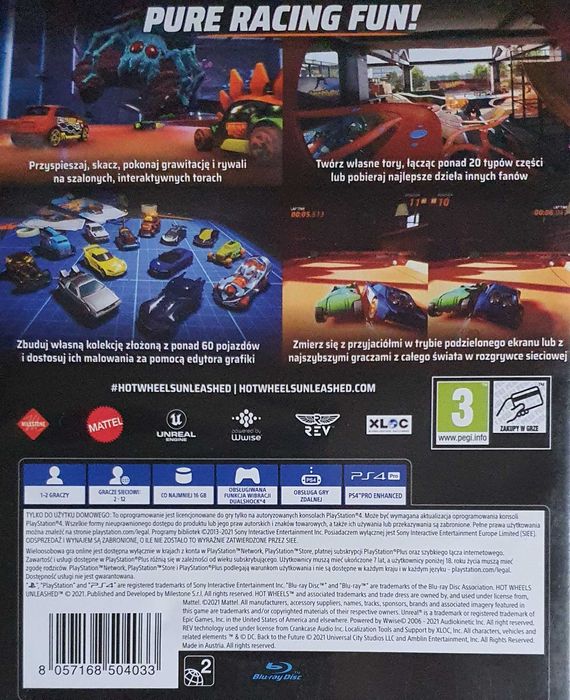 HOT WHEELS UNLEASHED PL Playstation 4 PS4 PS5 Sklep Multigames Kraków