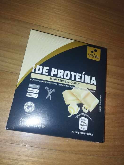 Barras de Proteína Vitalis Novas Seladas – Chocolate e Baunilha