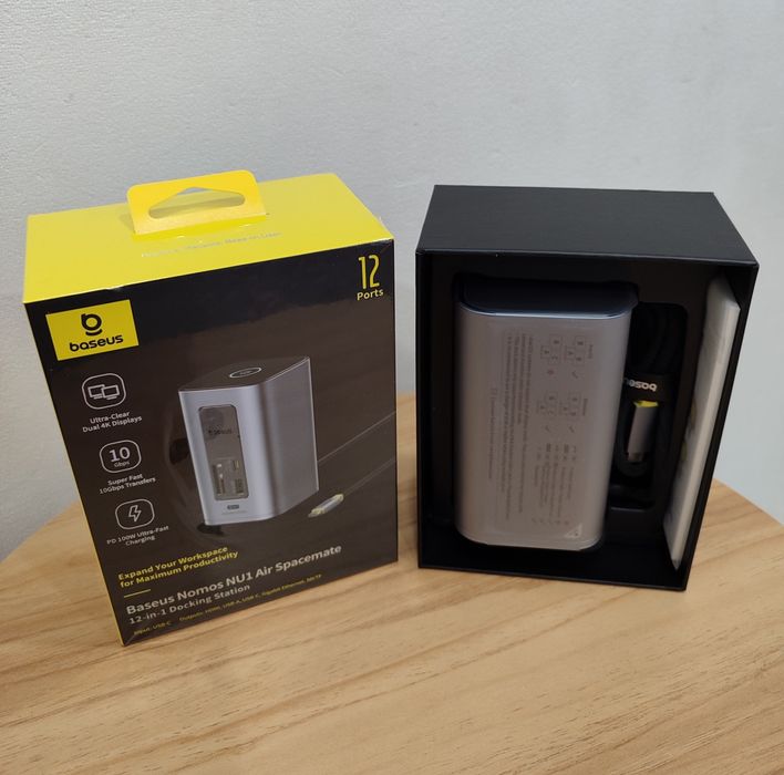 Док станція Baseus nomos nu1 air spacemate 12-in-1 hub хаб