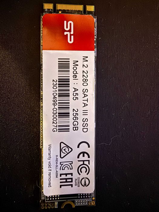 Sprzedam dysk SSD M.2 2280 SATA III  do laptopa. Model: A55 256Gb