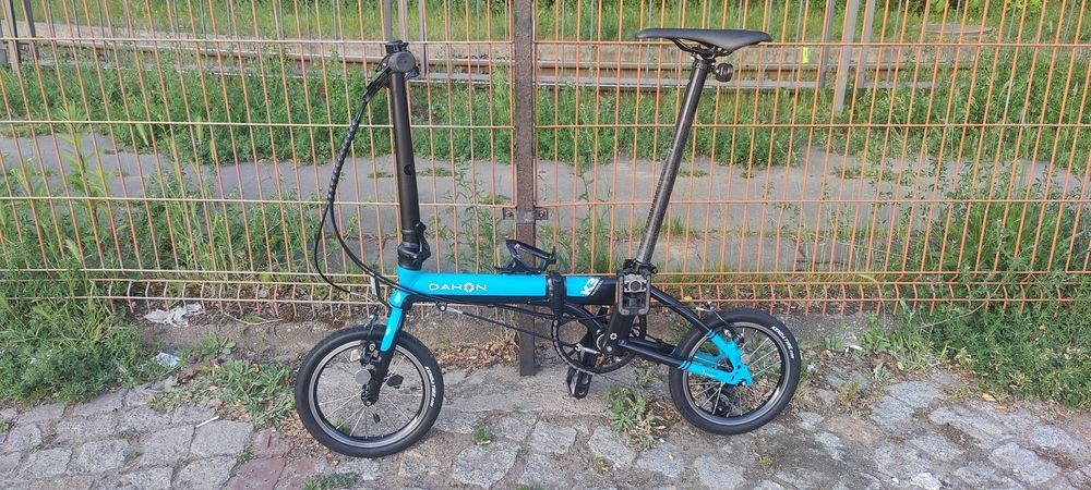 Dahon K3 niebieski – unikatowy składak, bardzo lekki, gotowy do jazdy