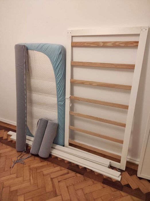 Cama Montessori: Tipi Zippy Baby + Colchão e Almofadas + Cobertura