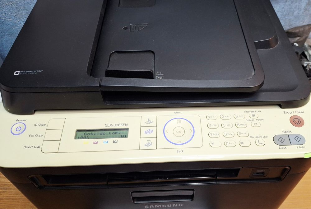 Drukarka laserowa Samsung CLX-3185fn kolorowa bdb chip skaner ksero