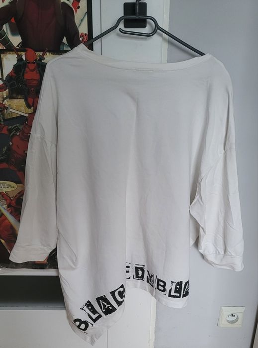 Bluza biała z napisami