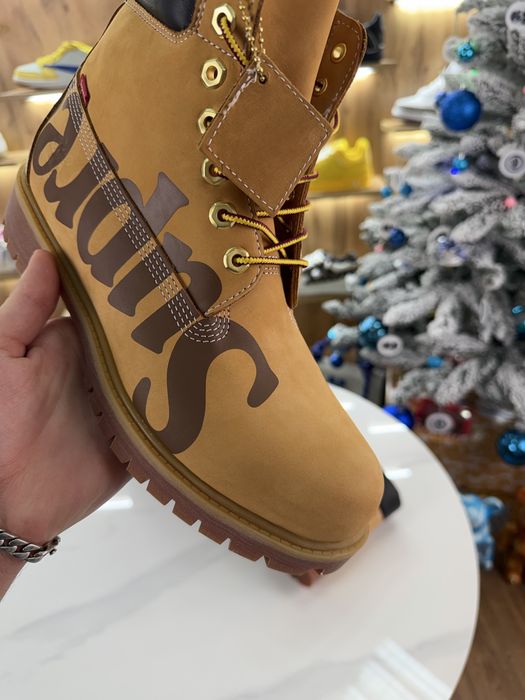 Черевики Timberland x Supreme Waterproof Big Logo Yellow