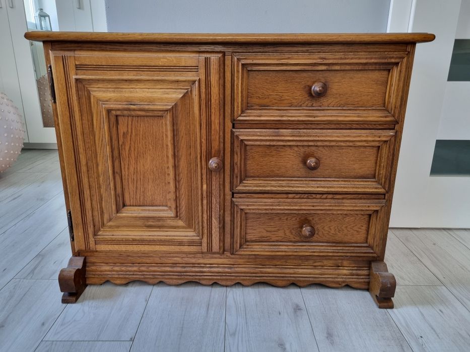 Szafka. Okleina naturalna. Dąb