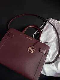 Michael Kors Rayne Medium Saffiano Leather Satchel Color Merlot