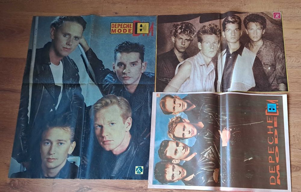 Plakaty ze starych gazet Depeche Mode 3 sztuki