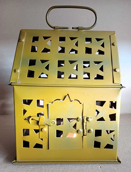 Casa lanterna porta-velas vintage