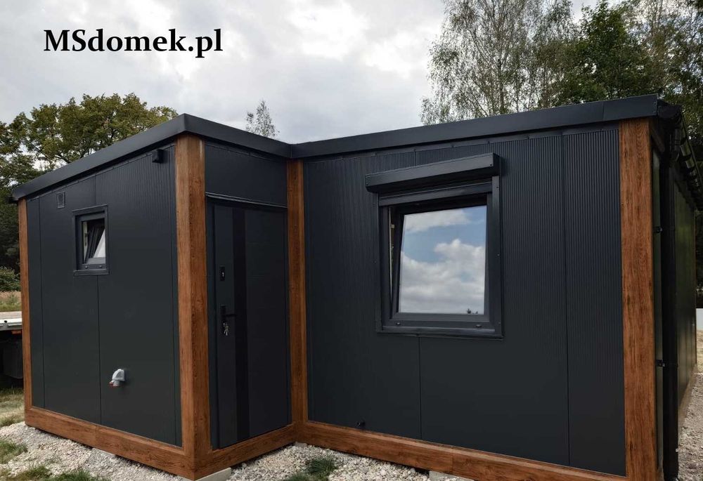 Domek 35m2 letniskowy modułowy całoroczny mobilny wyposażony pod klucz