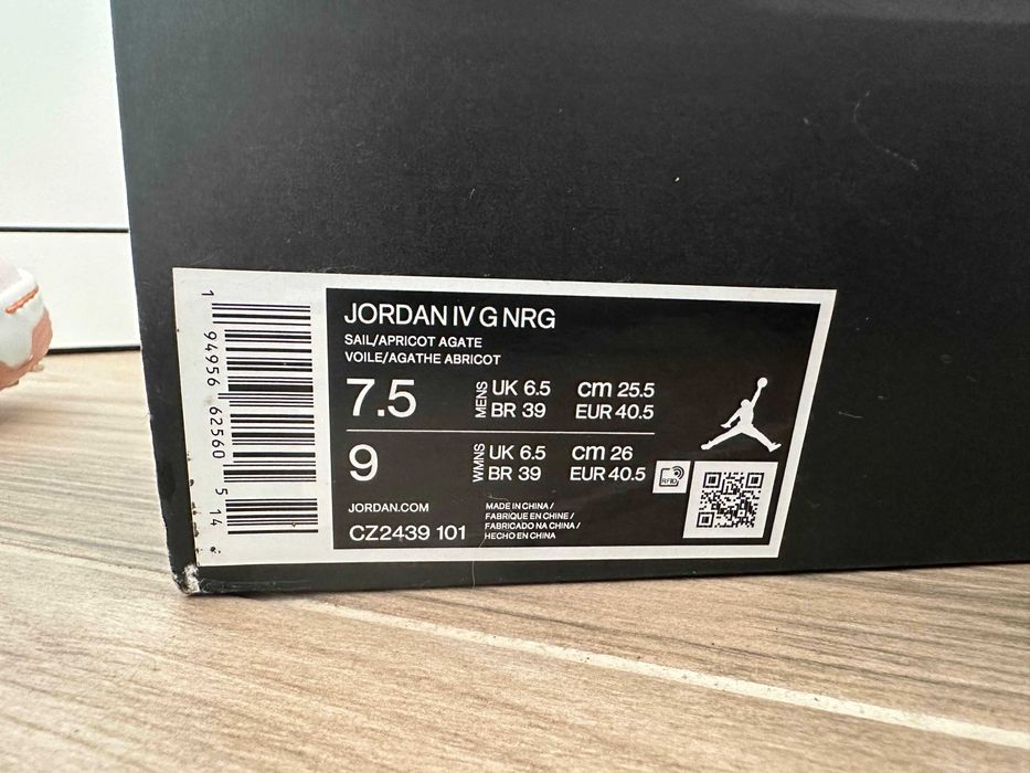 Jordan 4 Retro Apricot NRG Golf „Seersucker”