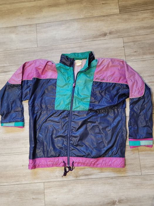 Kurtka Ortalionowa Adidas Vintage 90s Colorblock Retro Windbreaker [Wpisz rozmiar, np. L]