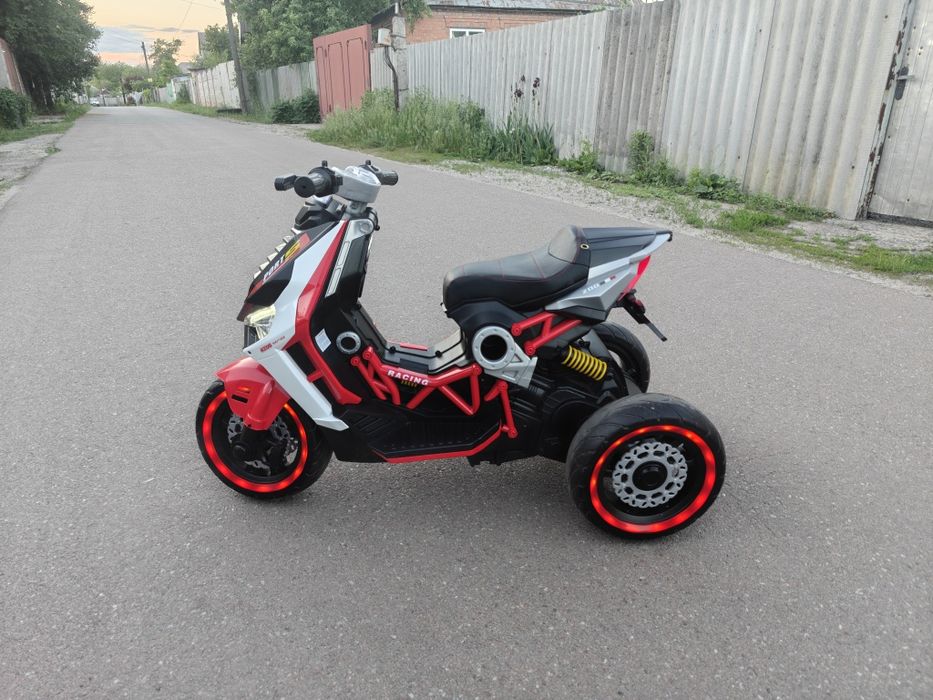 Дитячий мотоцикл скутер Bambi Racer M 5744EL-3 до 30 кг