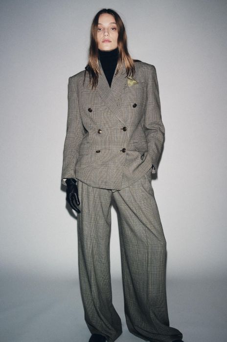 Блейзер вовняний ZW collection from Zara  в клітинку новий в упаковці з бірками
