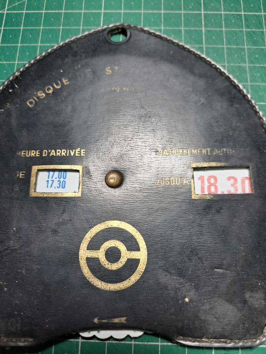 Disco antigo de estacionamento