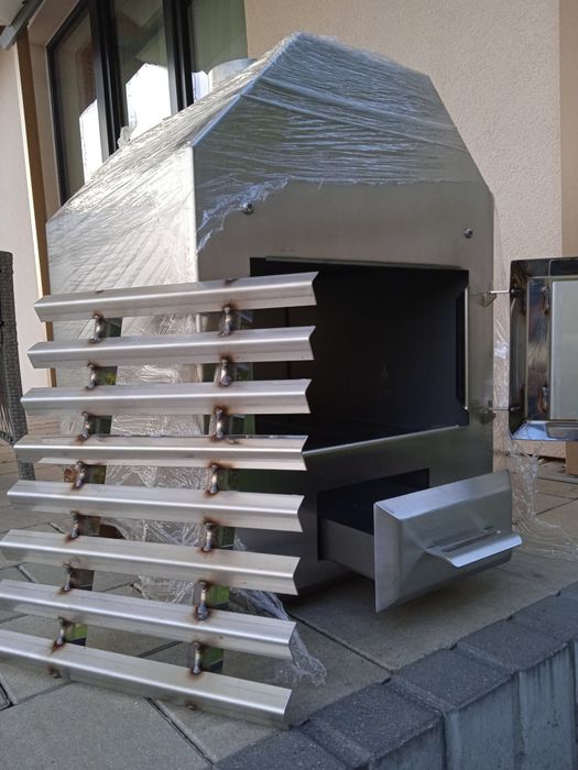 Piec do balii wraz z kominem + osprzęt