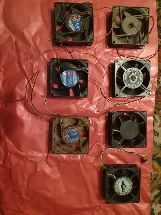 Лот кулерів вентиляторів 7шт.