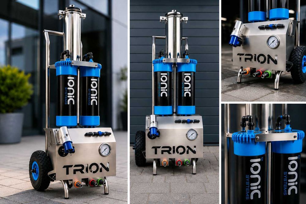 Wynajem IONIC TRION mobilny system do mycia wodą demineralizowaną