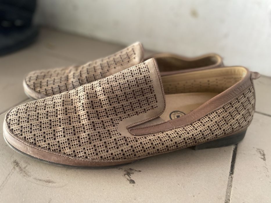 Мокасины мужские р.45 Нат кожа