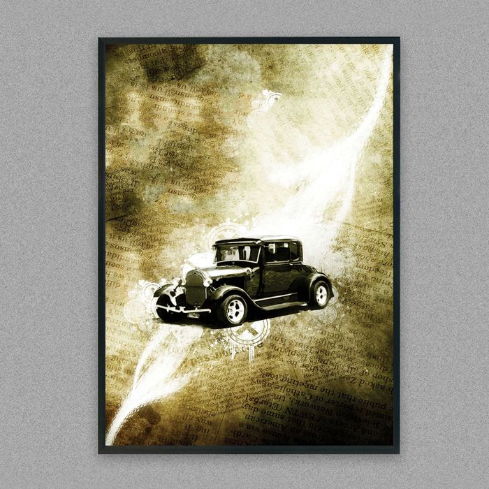 plakat auto-moto, plakat obraz grafika samochodu, obraz samochód