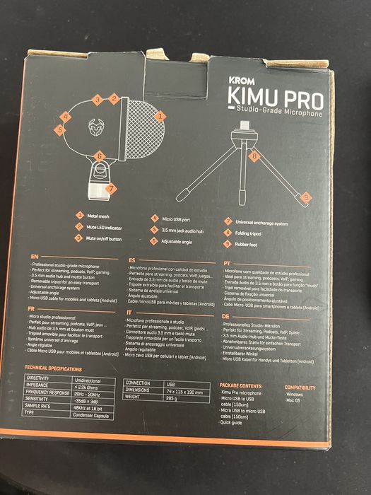 Microfone Marca Krom Kimu Pro
