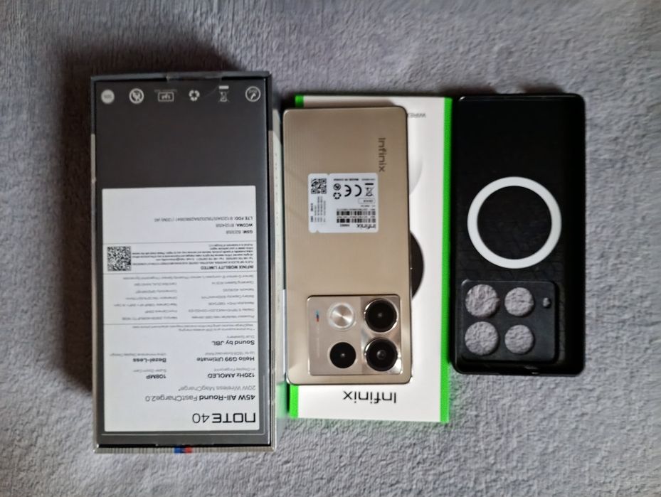 Telefon komórkowy infinix note 40 srebrny