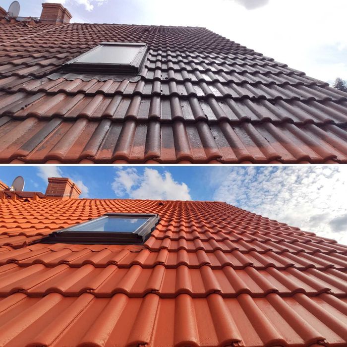 Malowanie mycie Dachów dachu pokryć dachowych WYCENA GRATIS