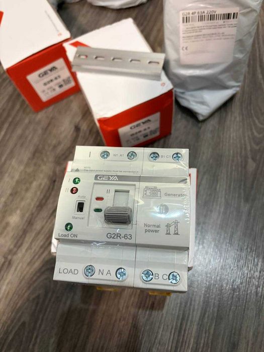 В наявності. Автомат введення резерву АВР GEYA G2R 4P 63А трифазні