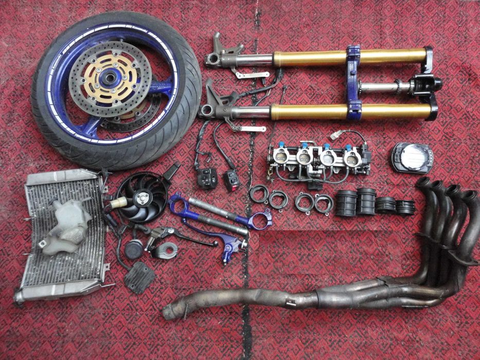 kawasaki zx6r вилка колесо передок в сборе суппорт ось тормозные диски