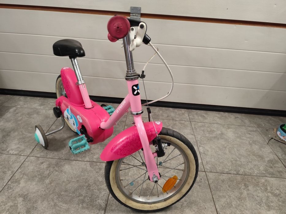 Różowy rowerek BTWIN 14cali