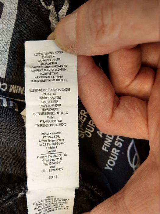 spodnie jeansowe skinny fit z przeszyciami i dziurami Denim&Co