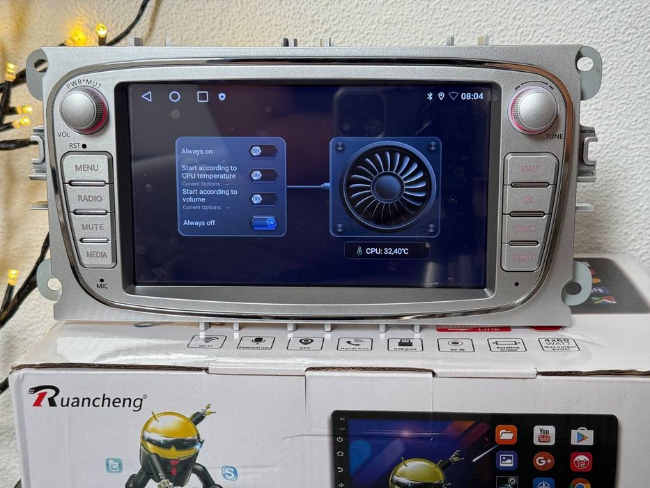 Магнитола на Ford 7" на 4/64гб с Карплей и Андроид Авто на Форд