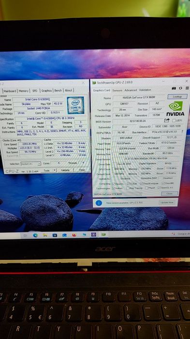 Acer Aspire V 15 Nitro Black Edition Grafika 4gb wada