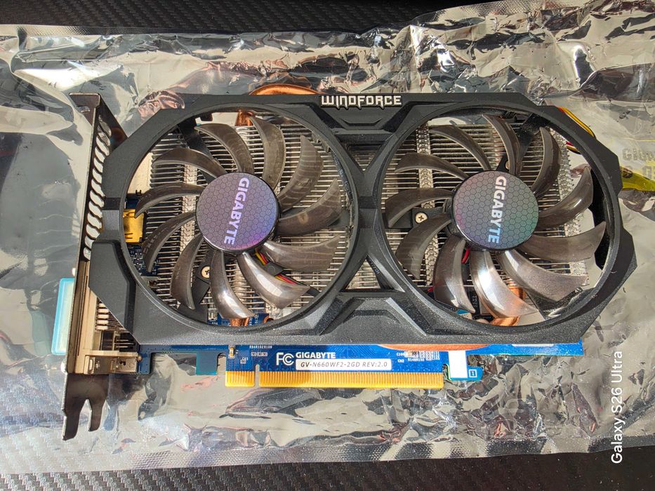 Sprzedam karte graficzną Gigabyte GeForce GTX660 4GB WindForce OC