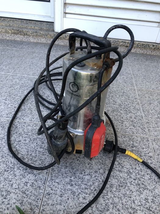 Bomba de águas sujas avariada