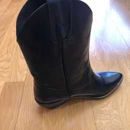 Botas Texanas (Pele)_Azul marinho