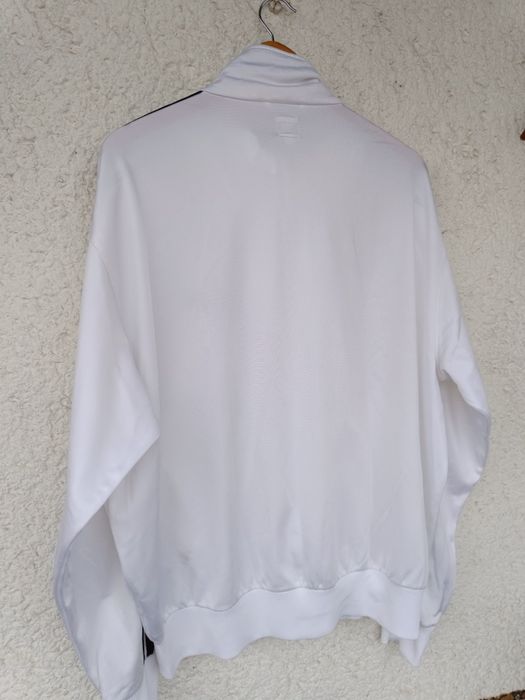 Кофта спортивна Adidas L Адідас біла під vintage  олімпійка мастерка
