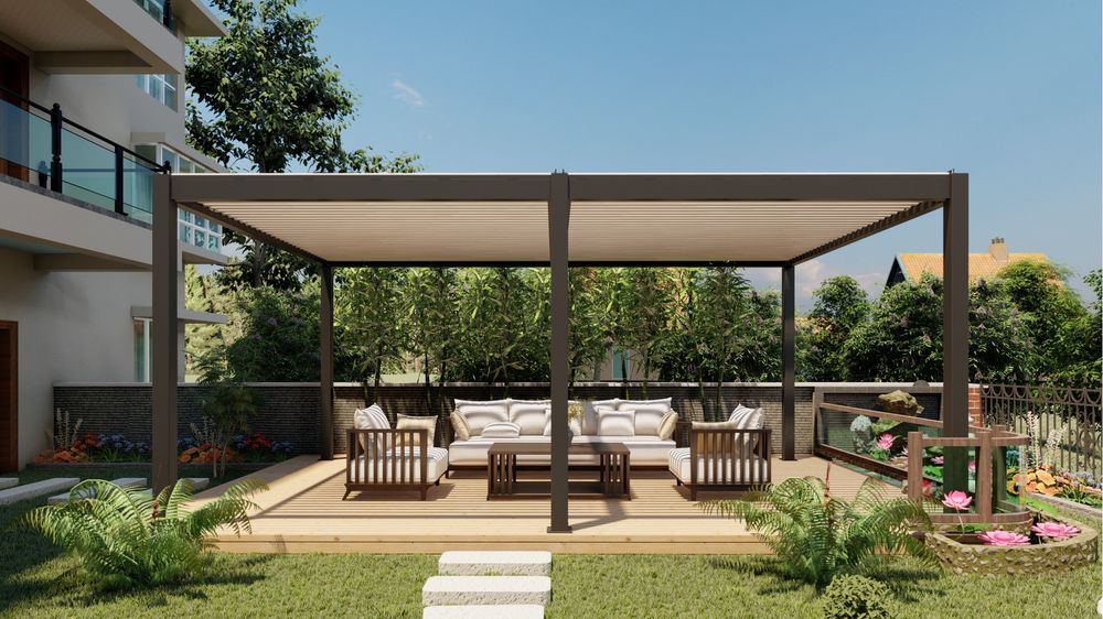 Pergola altana aluminiowa ogrodowa 6x4